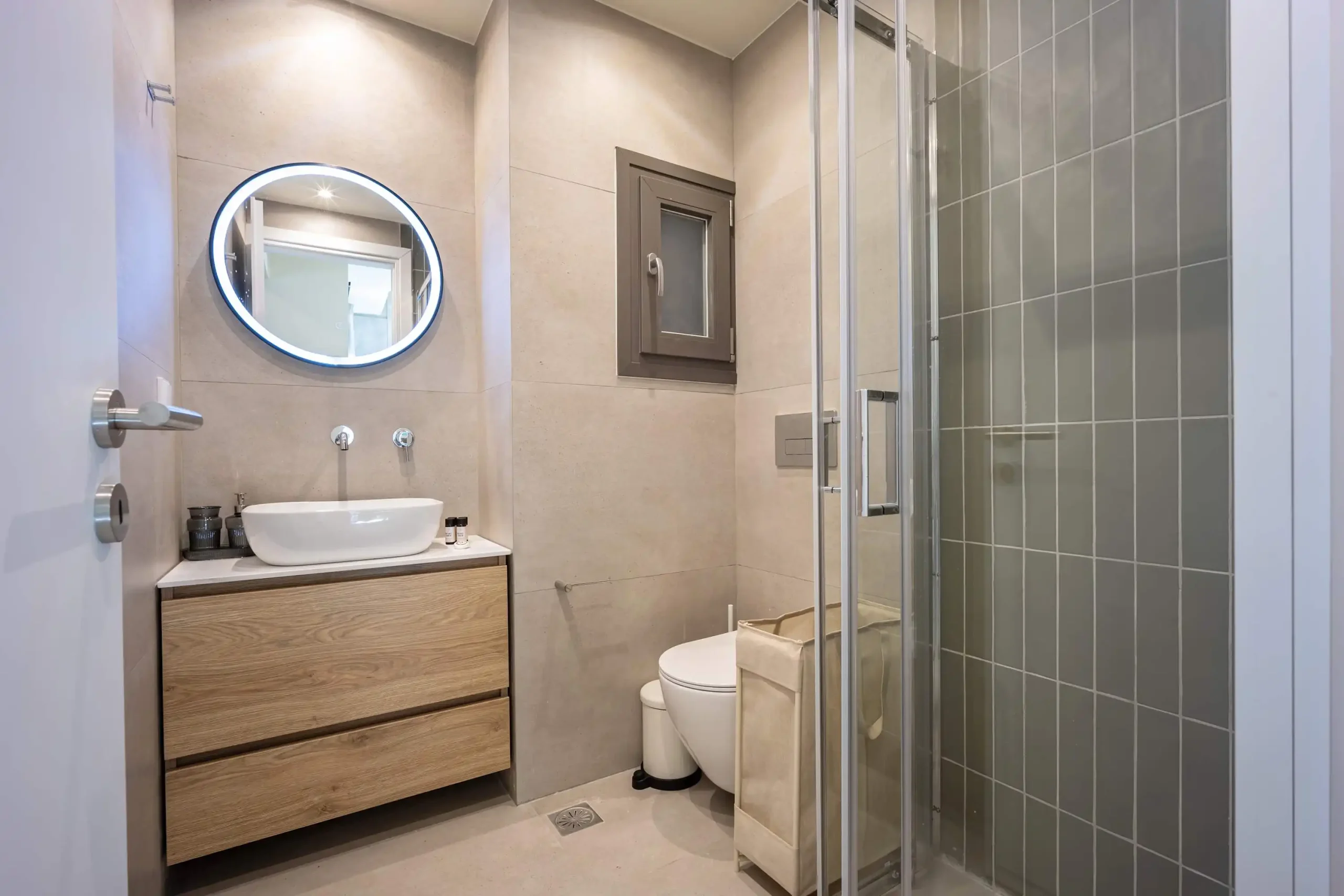 Modern Studio in Exarchia with Huge Balcony in a New Building in Athens