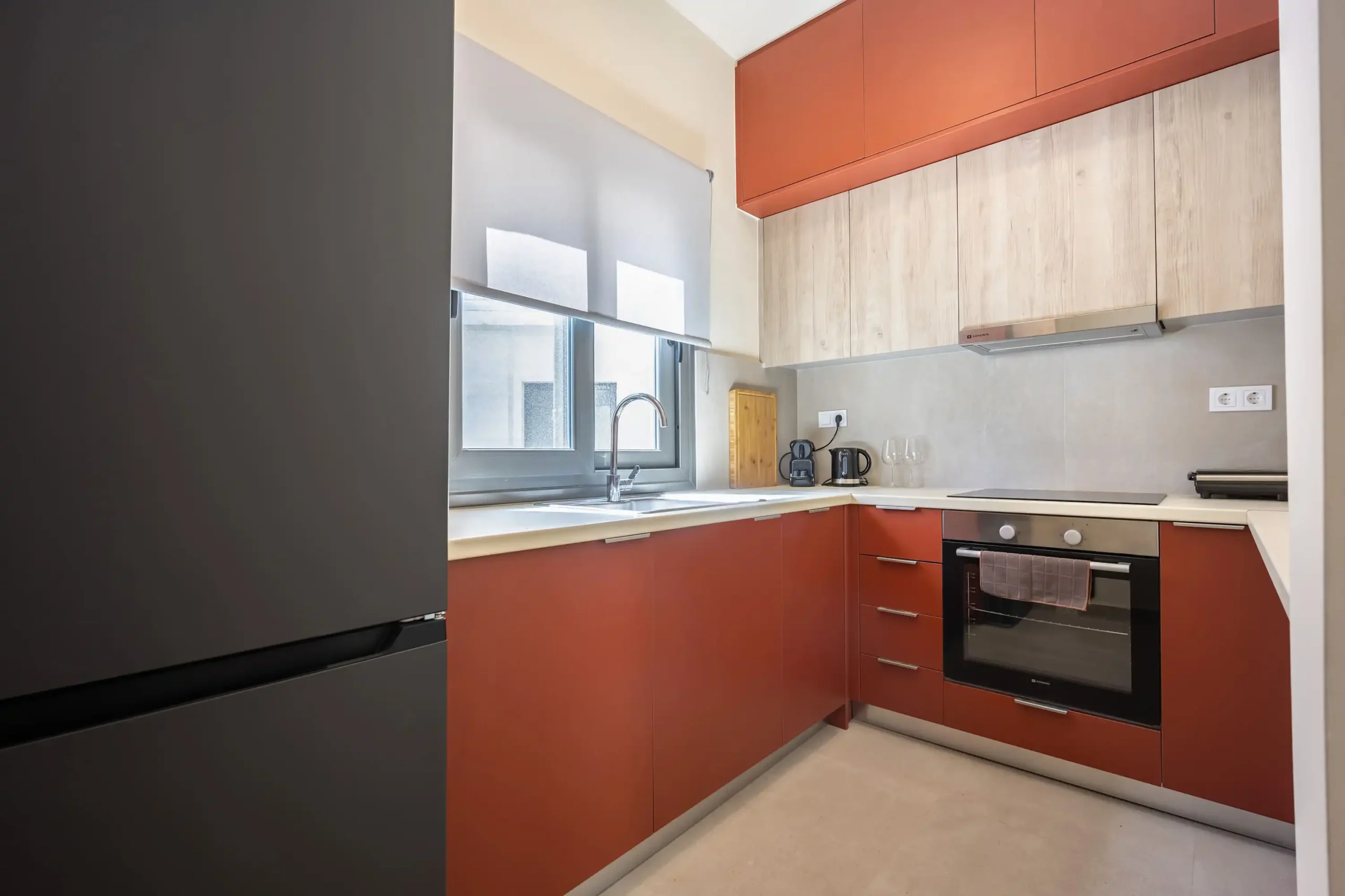 Modern Studio in Exarchia with Huge Balcony in a New Building in Athens